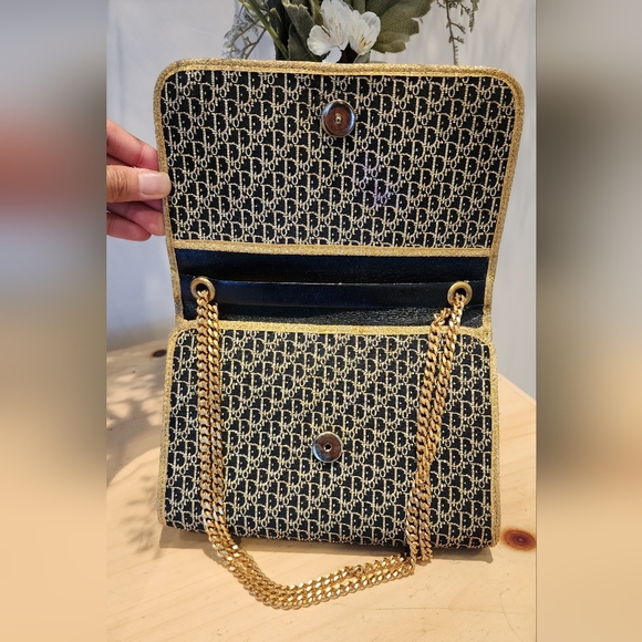 Auth 1970's Christian Dior Diorissimo clutch chain - Picture 7 of 10